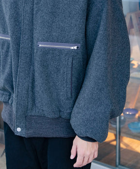 MELTON/PADED FLIGHT JACKET