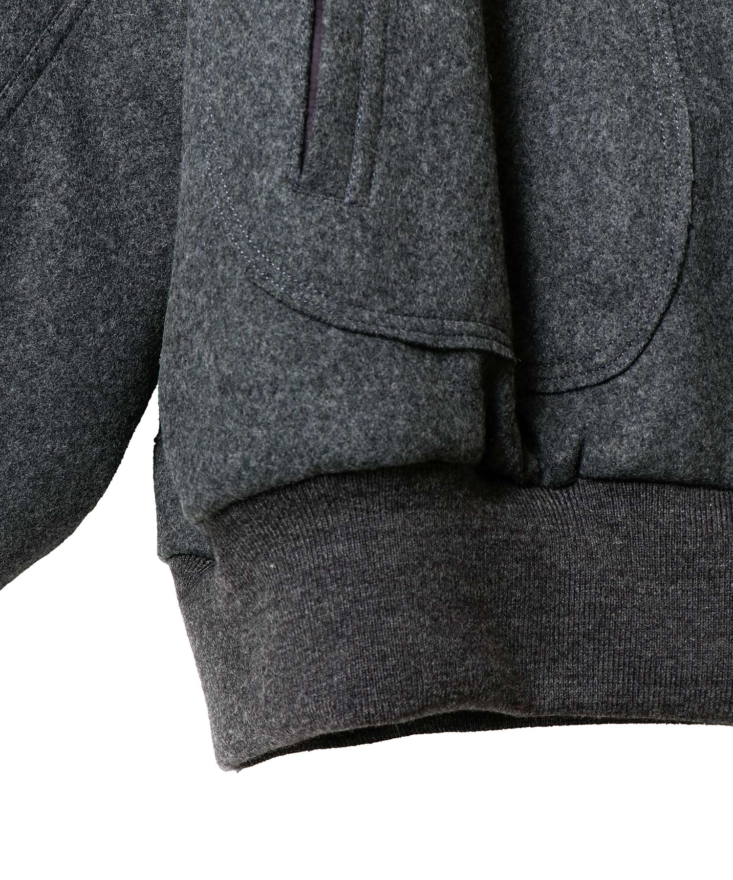 MELTON/PADED FLIGHT JACKET