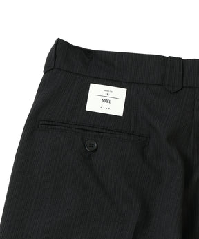 WOOL STRIPE WESTERN FLARE 35SLACKS