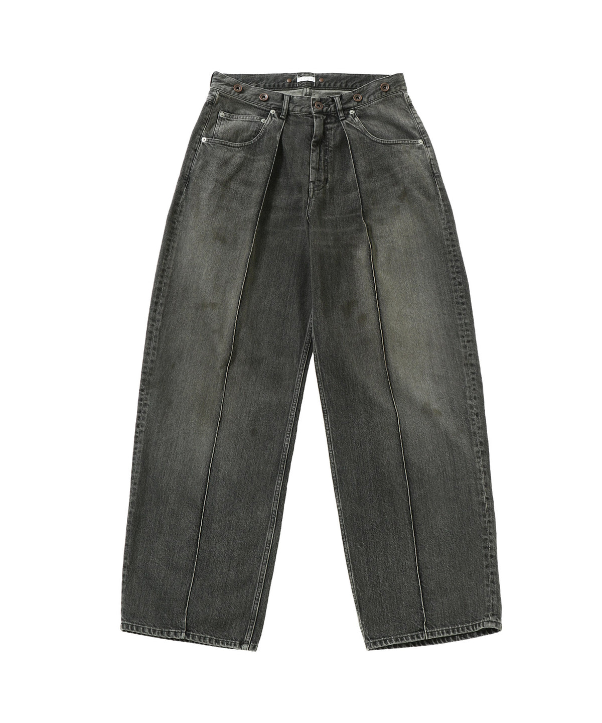 VINTAGE DENIM PINTUCK PANTS