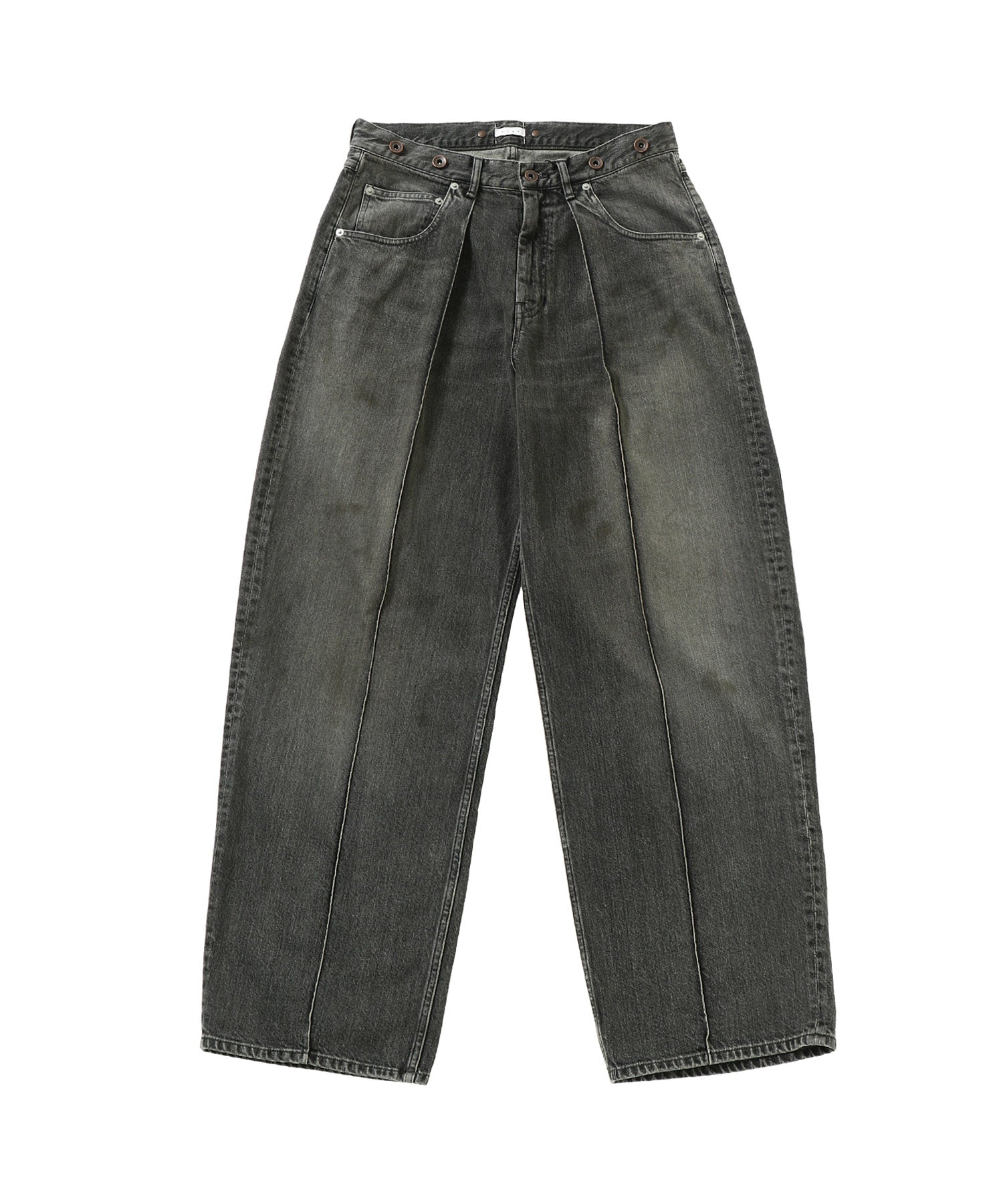 VINTAGE DENIM PINTUCK PANTS