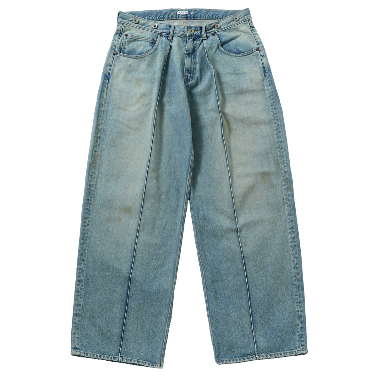 VINTAGE DENIM PINTUCK PANTS - Name. (ネーム) - bottom (ボトムス