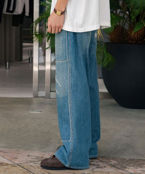 DENIM PAINTER PANTS with Kurry
