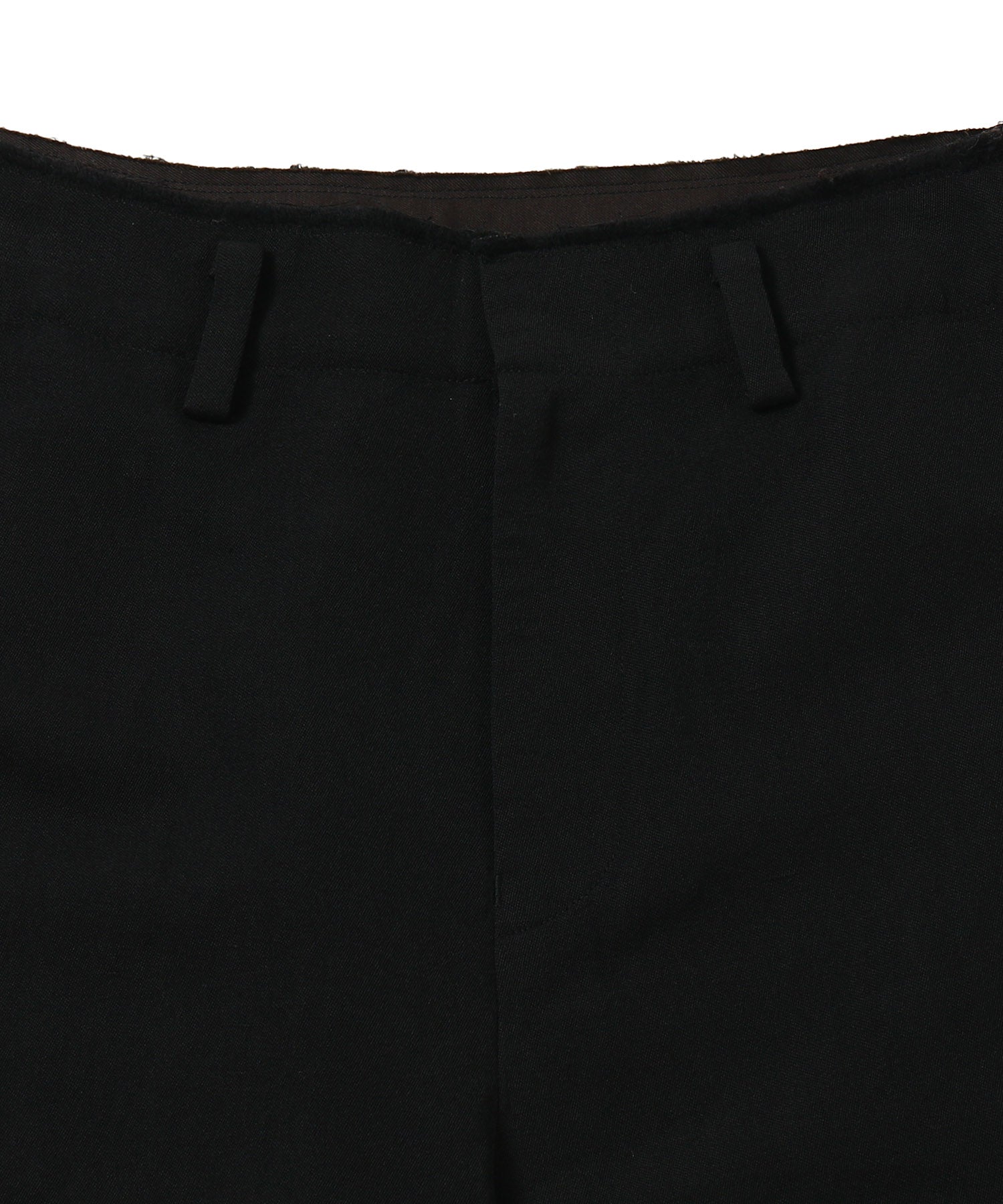 WOOL/LINEN SHIFTED SIDE SEAM TROUSERS