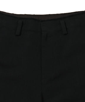 WOOL/LINEN SHIFTED SIDE SEAM TROUSERS