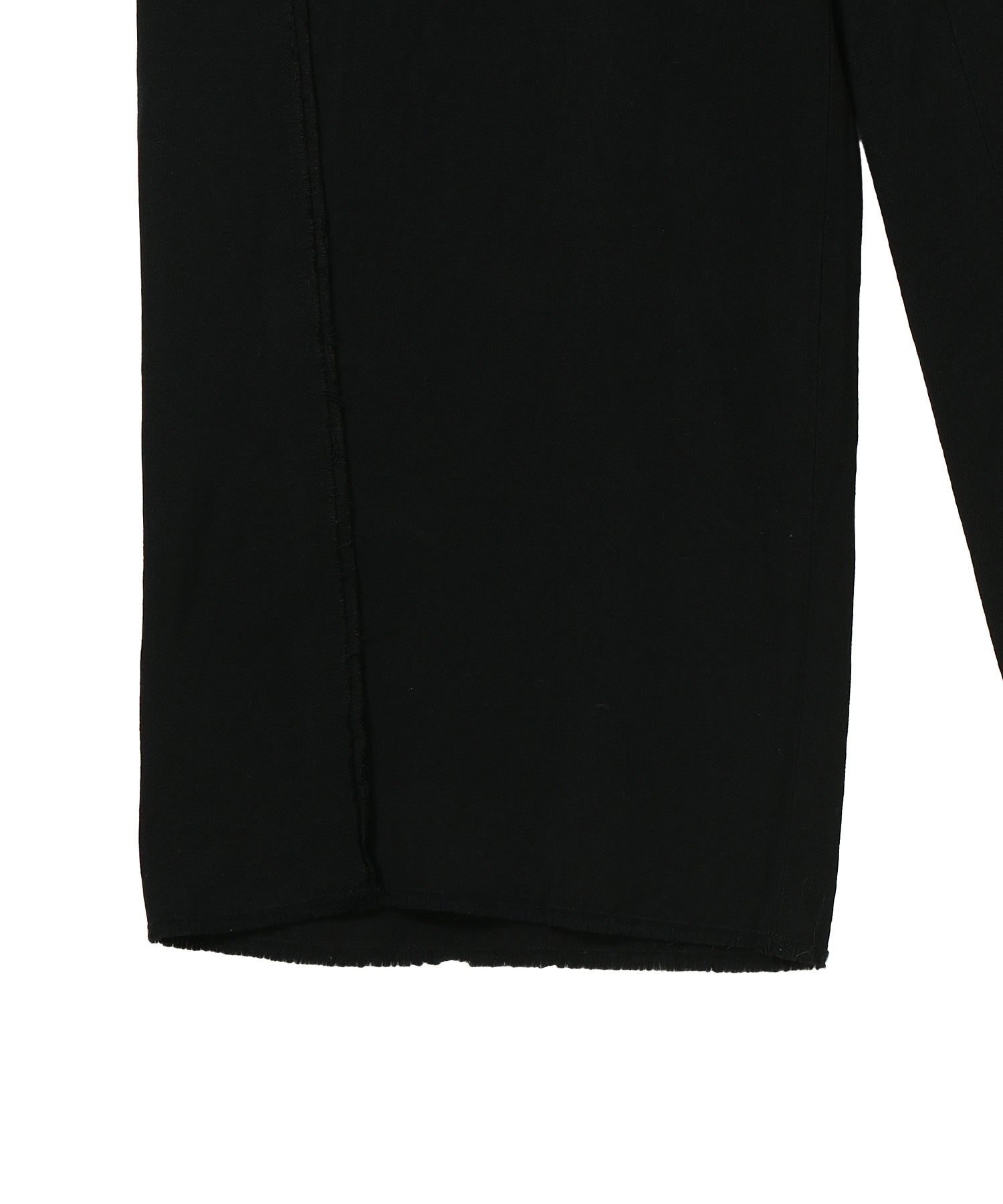 WOOL/LINEN SHIFTED SIDE SEAM TROUSERS