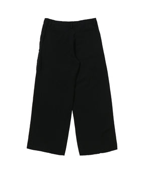 WOOL/LINEN SHIFTED SIDE SEAM TROUSERS