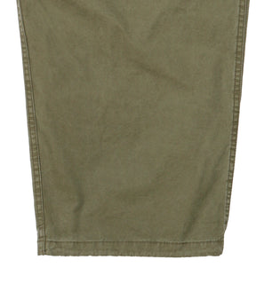 COTTON SERGE ONE TUCK CARGO PANTS