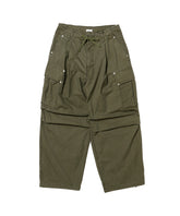 COTTON SERGE ONE TUCK CARGO PANTS