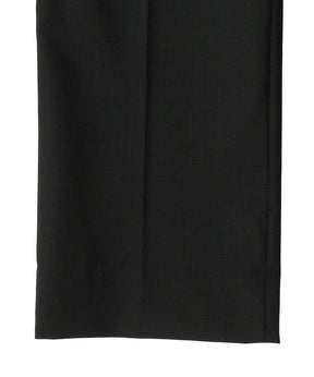 WOOL CALM SKIN STRAIGHT TROUSERS : DELTA SHAPE