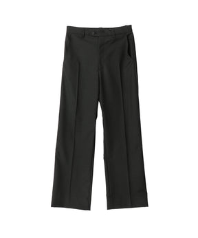 WOOL CALM SKIN STRAIGHT TROUSERS : DELTA SHAPE