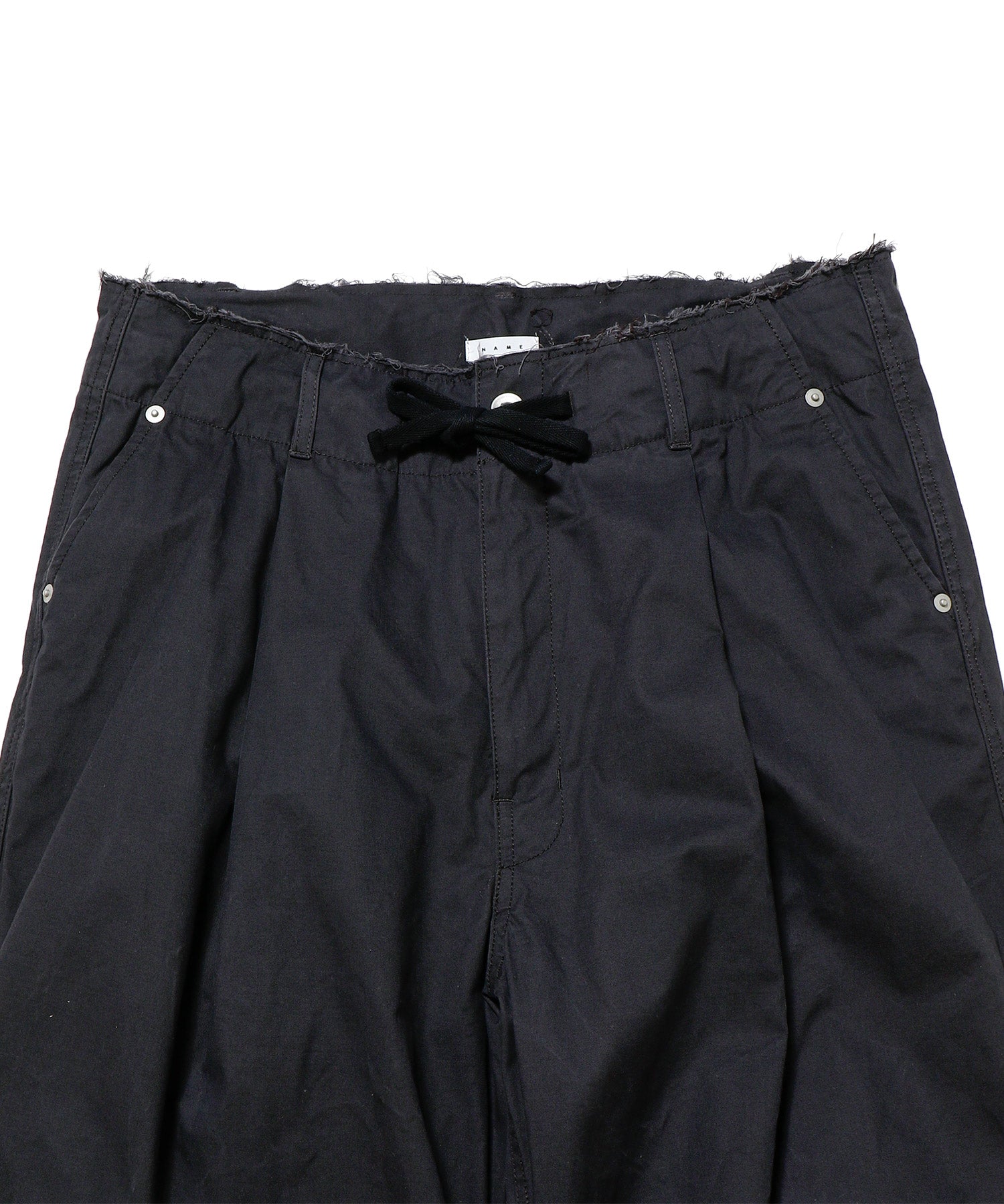 COTTON SERGE ONE TUCK PANTS : TELE CUT (FIGURE EX.)