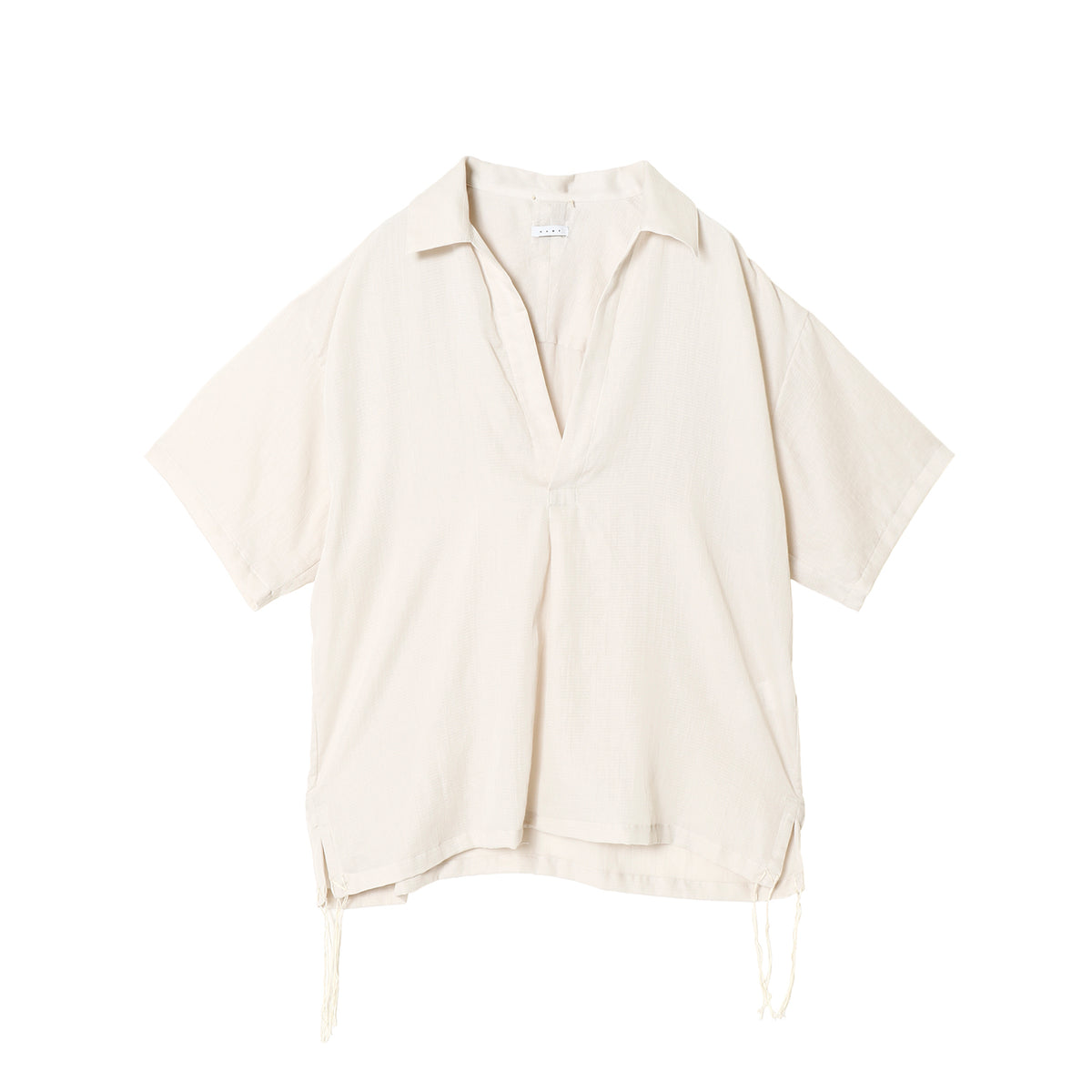 DOBBY SATIN PULLOVER SHIRT - Name. (ネーム) - tops (トップス