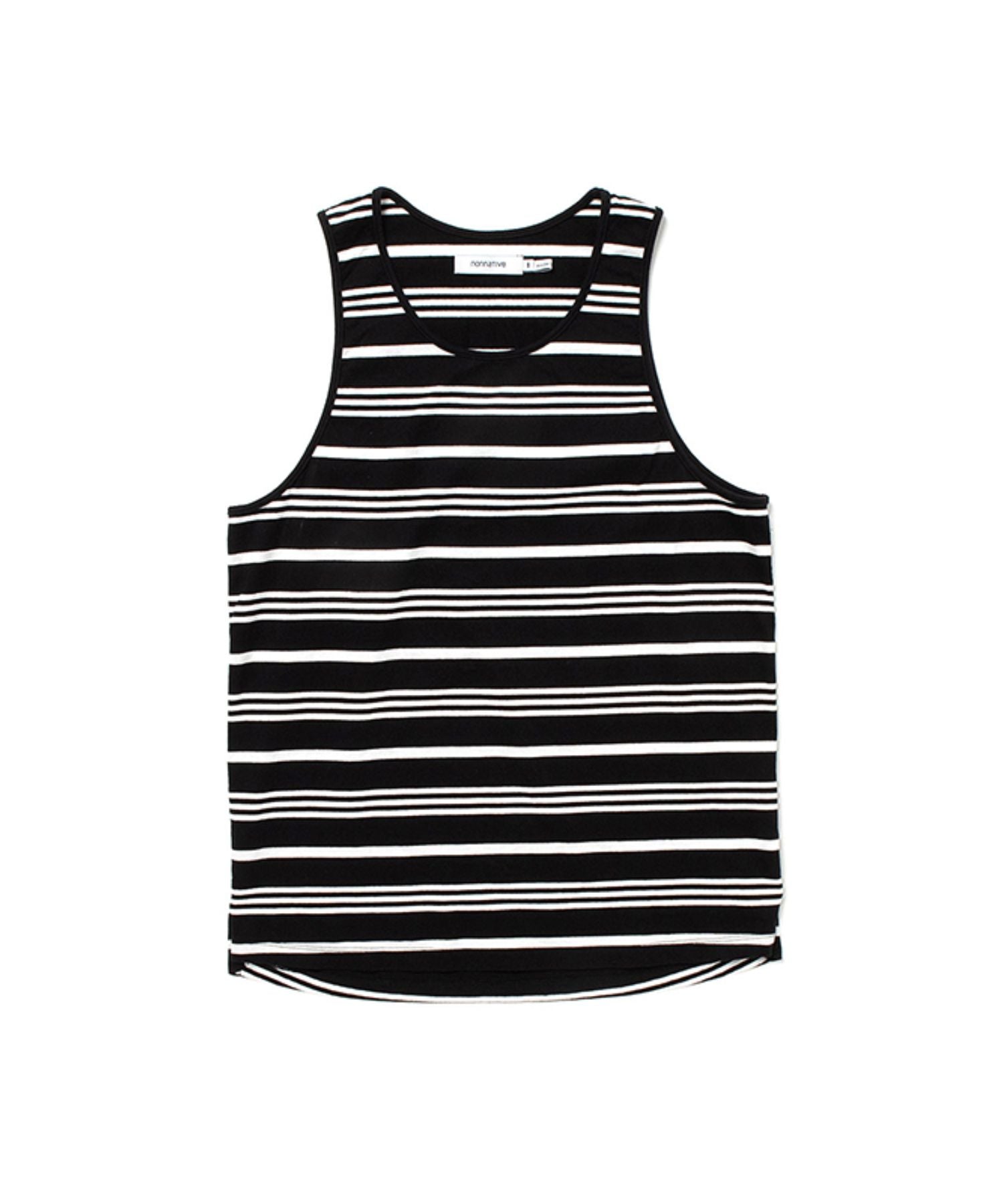 DWELLER TANK TOP COTTON JERSEY BORDER - nonnative (ノン DWELLER TANK TOP COTTON JERSEY BORDER - nonnative (ノン