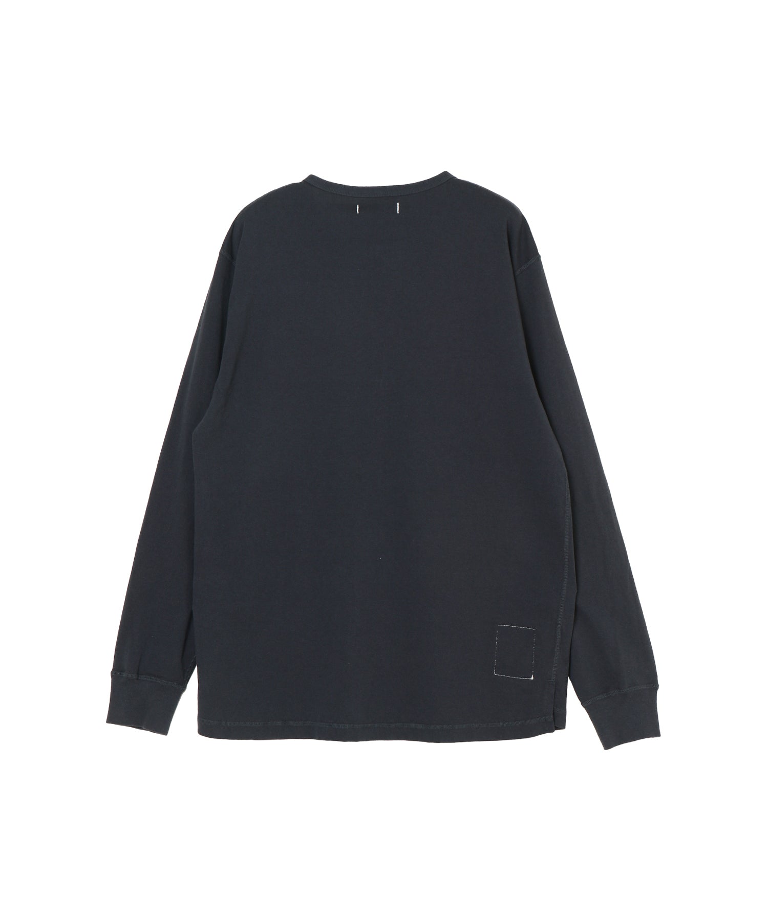 DWELLER L/S HENRY NECK TEE COTTON JERSEY