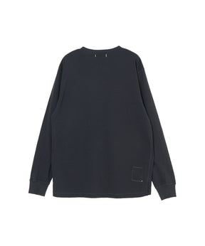 DWELLER L/S HENRY NECK TEE COTTON JERSEY