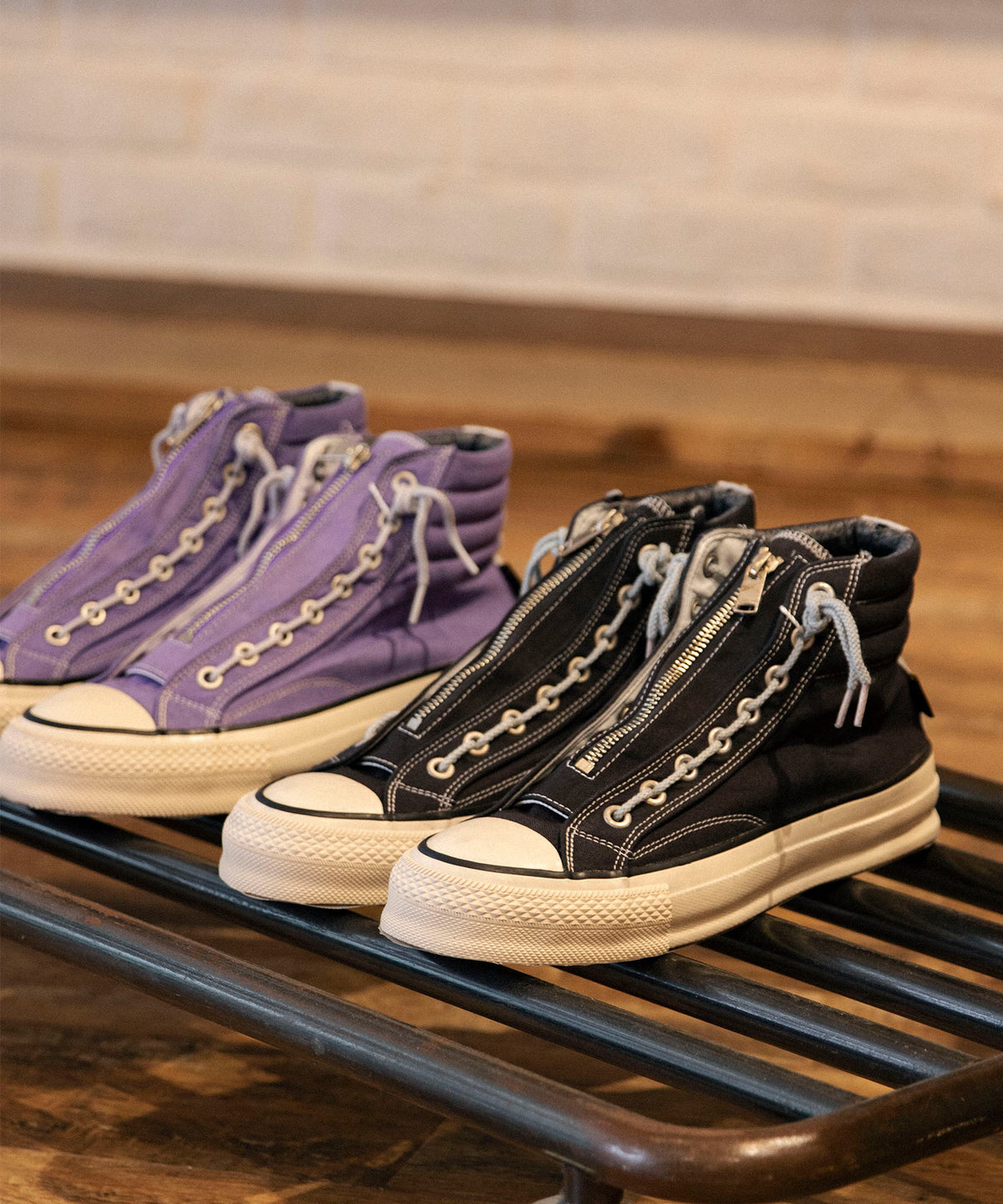 SPINGLE × nonnative DWELLER TRAINER 2 HI COTTON CANVAS OVERDYED WITH GORE-TEX