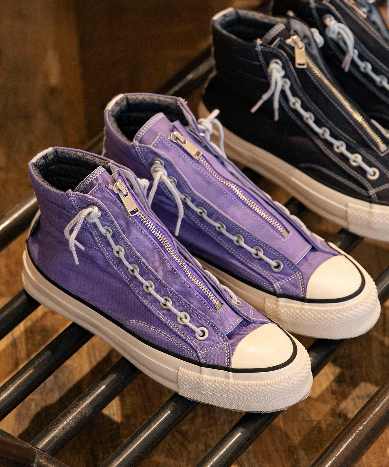 SPINGLE × nonnative DWELLER TRAINER 2 HI COTTON CANVAS OVERDYED WITH GORE-TEX