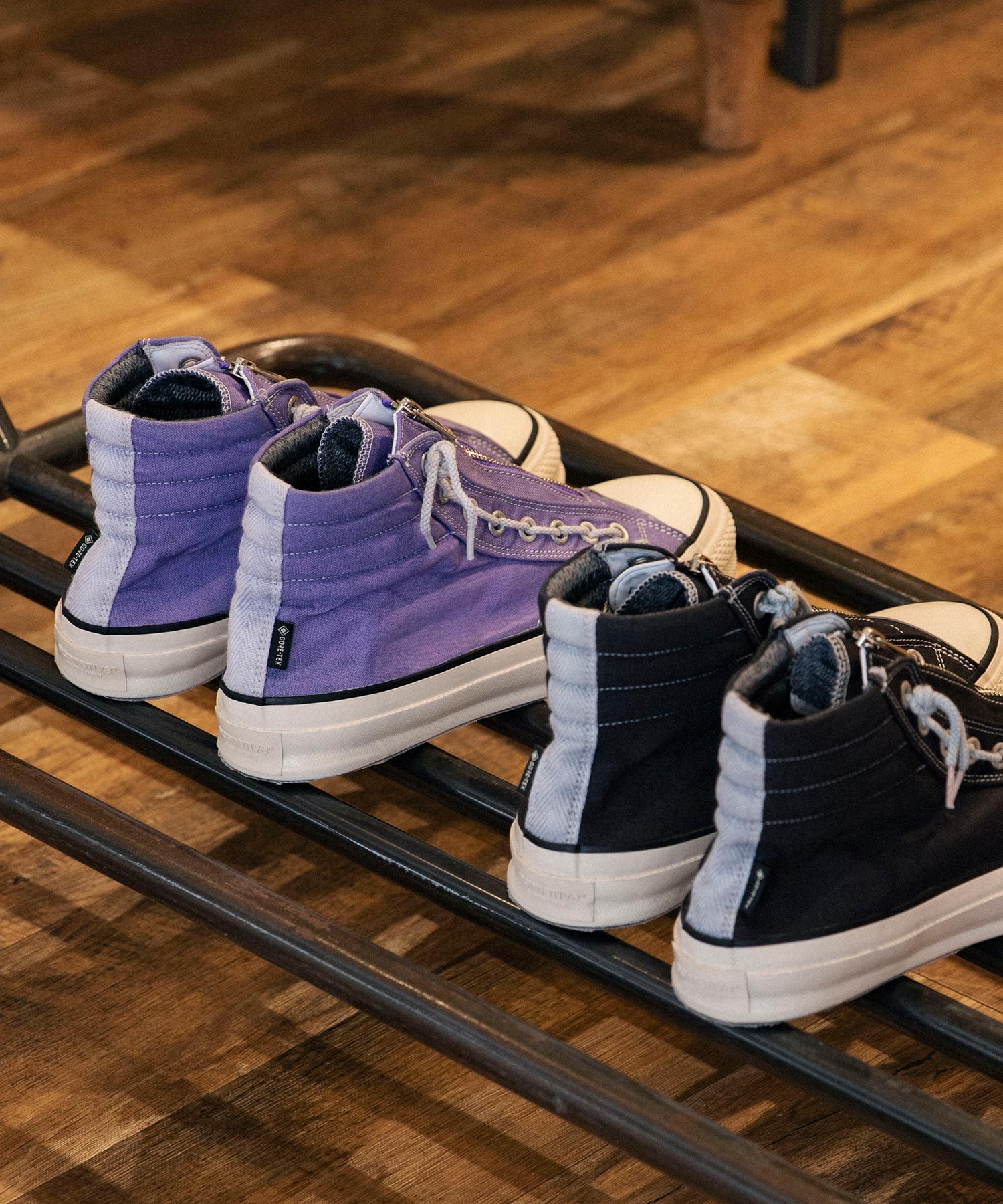 SPINGLE × nonnative DWELLER TRAINER 2 HI COTTON CANVAS OVERDYED WITH GORE-TEX