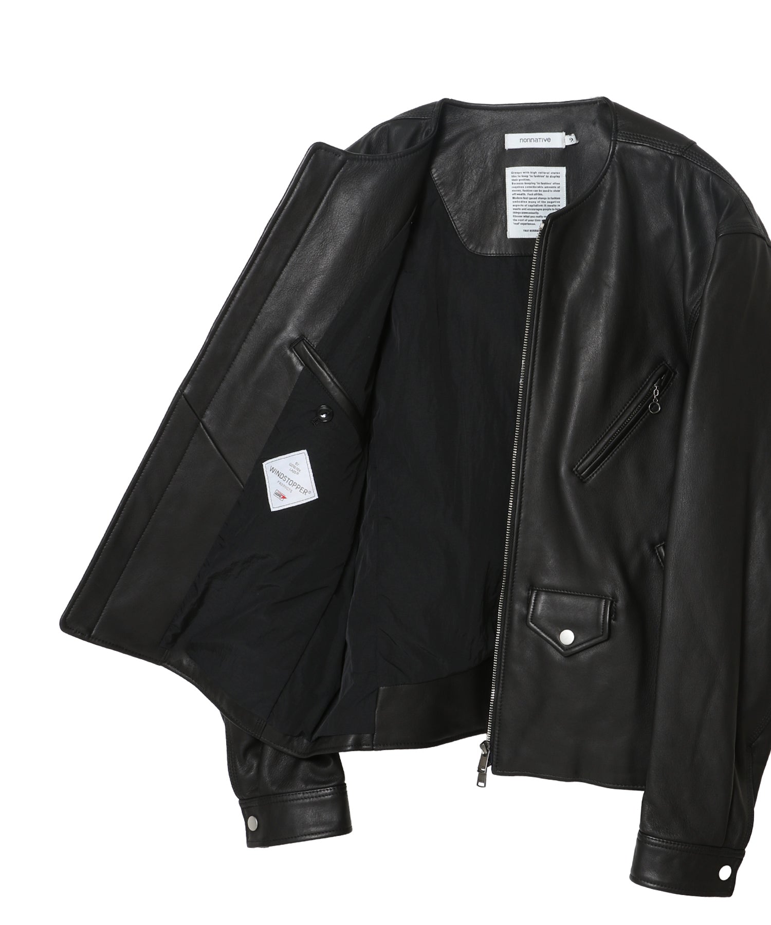 RIDER BLOUSON SHEEP LEATHER WITH WINDSTOPPER(R)