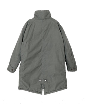TROOPER PUFF COAT COTTON BACKSATIN PIGMENT DYE WITH WINDSTOPPER