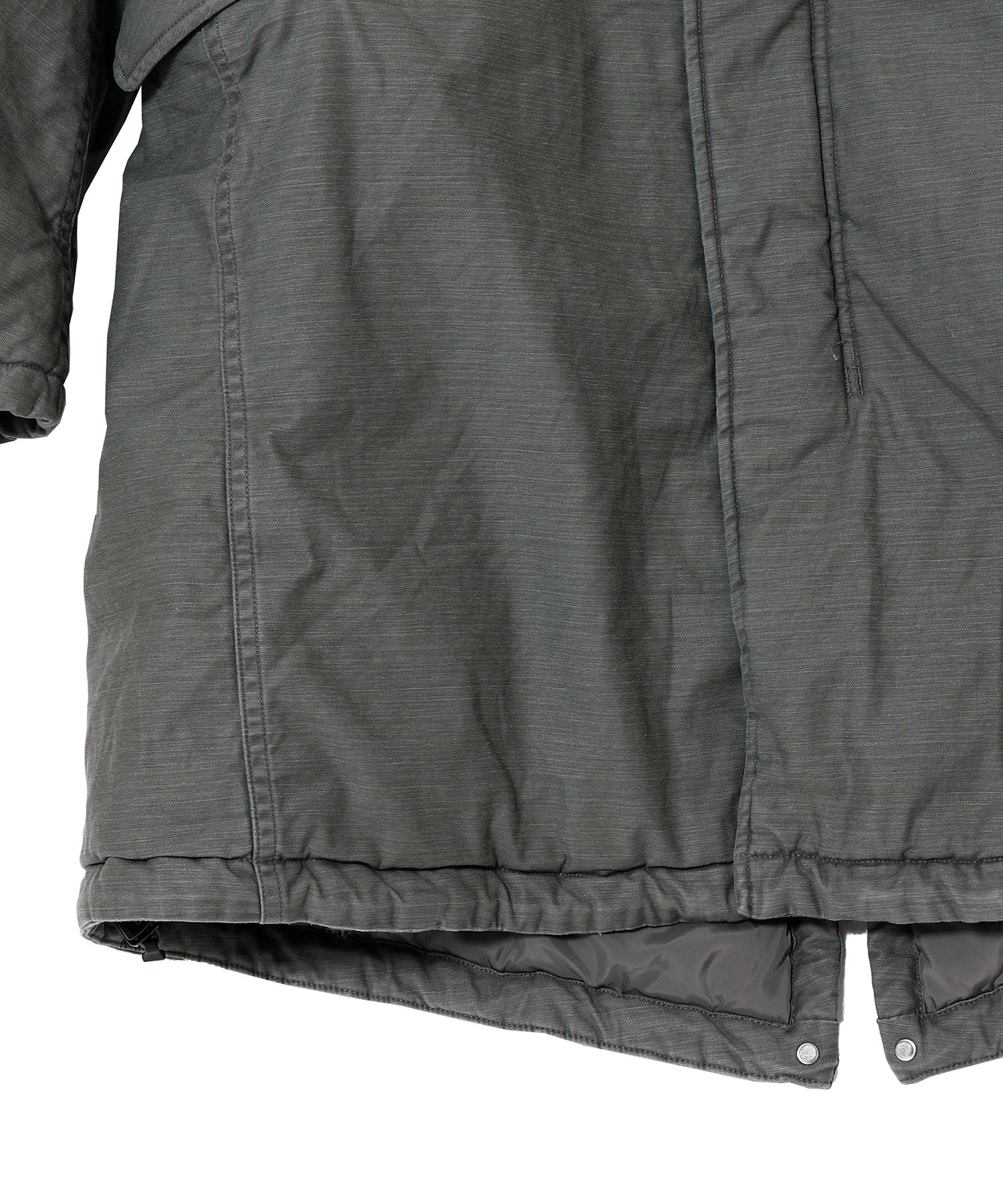 TROOPER PUFF COAT COTTON BACKSATIN PIGMENT DYE WITH WINDSTOPPER