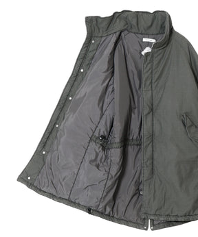 TROOPER PUFF COAT COTTON BACKSATIN PIGMENT DYE WITH WINDSTOPPER