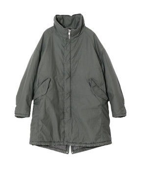 TROOPER PUFF COAT COTTON BACKSATIN PIGMENT DYE WITH WINDSTOPPER