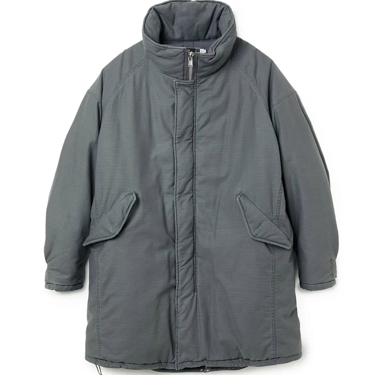 TROOPER PUFF COAT COTTON BACKSATIN PIGMENT DYE WITH WINDSTOPPER