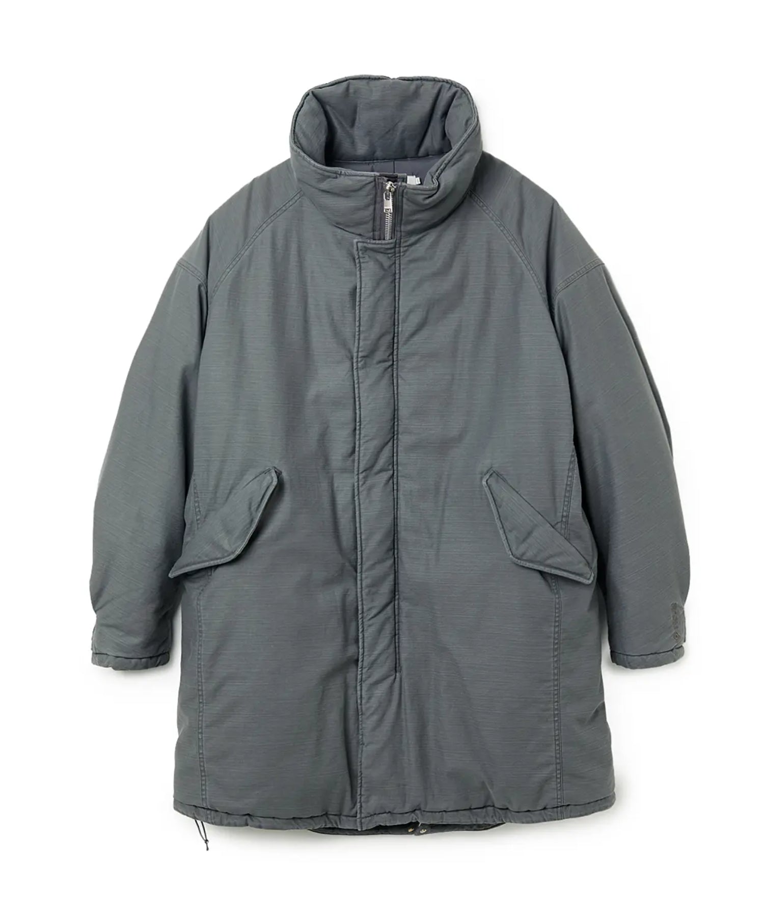 TROOPER PUFF COAT COTTON BACKSATIN PIGMENT DYE WITH WINDSTOPPER