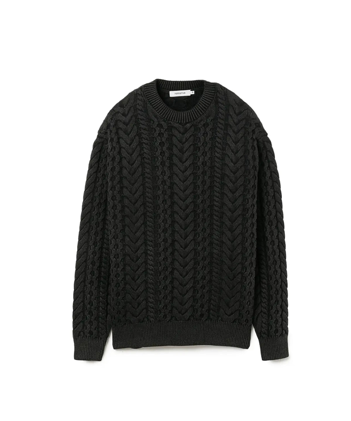 MARINER PULLOVER ARAN SWEATER COTTON YARN