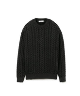 MARINER PULLOVER ARAN SWEATER COTTON YARN - nonnative (ノン
