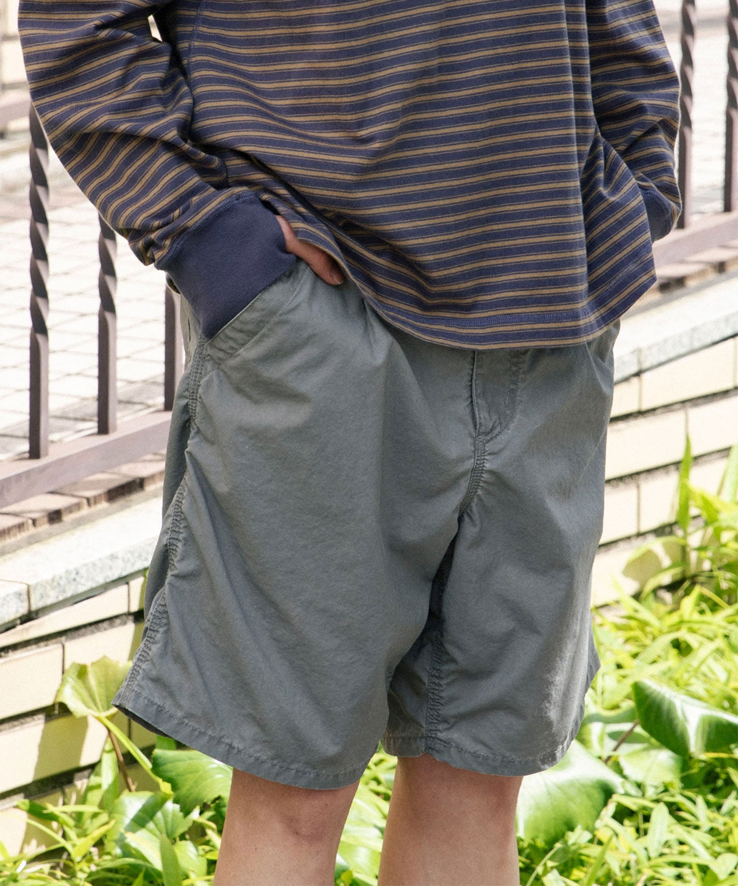 WORKER SHORTS NYLON OXFORD PIGMENT DYE