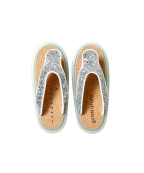 OJOJO01 / GLITTER SILVER / CLEAR / CORK_LOGO
