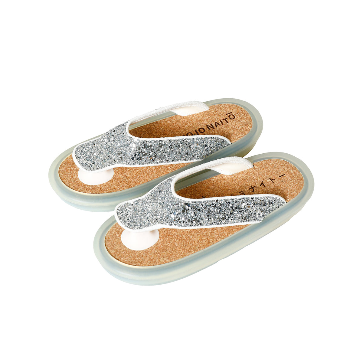 OJOJO01 / GLITTER SILVER / CLEAR / CORK_LOGO - OJOJO NAITO (オ
