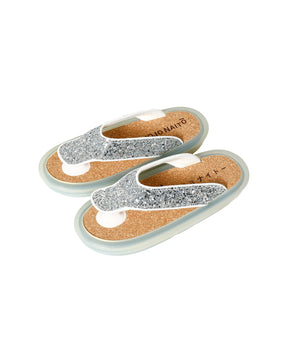 OJOJO01 / GLITTER SILVER / CLEAR / CORK_LOGO