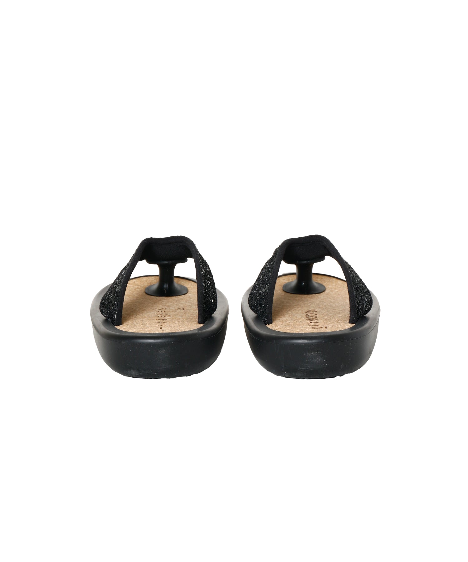 OJOJO 01 / GLITTER BLACK / CORK_LOGO
