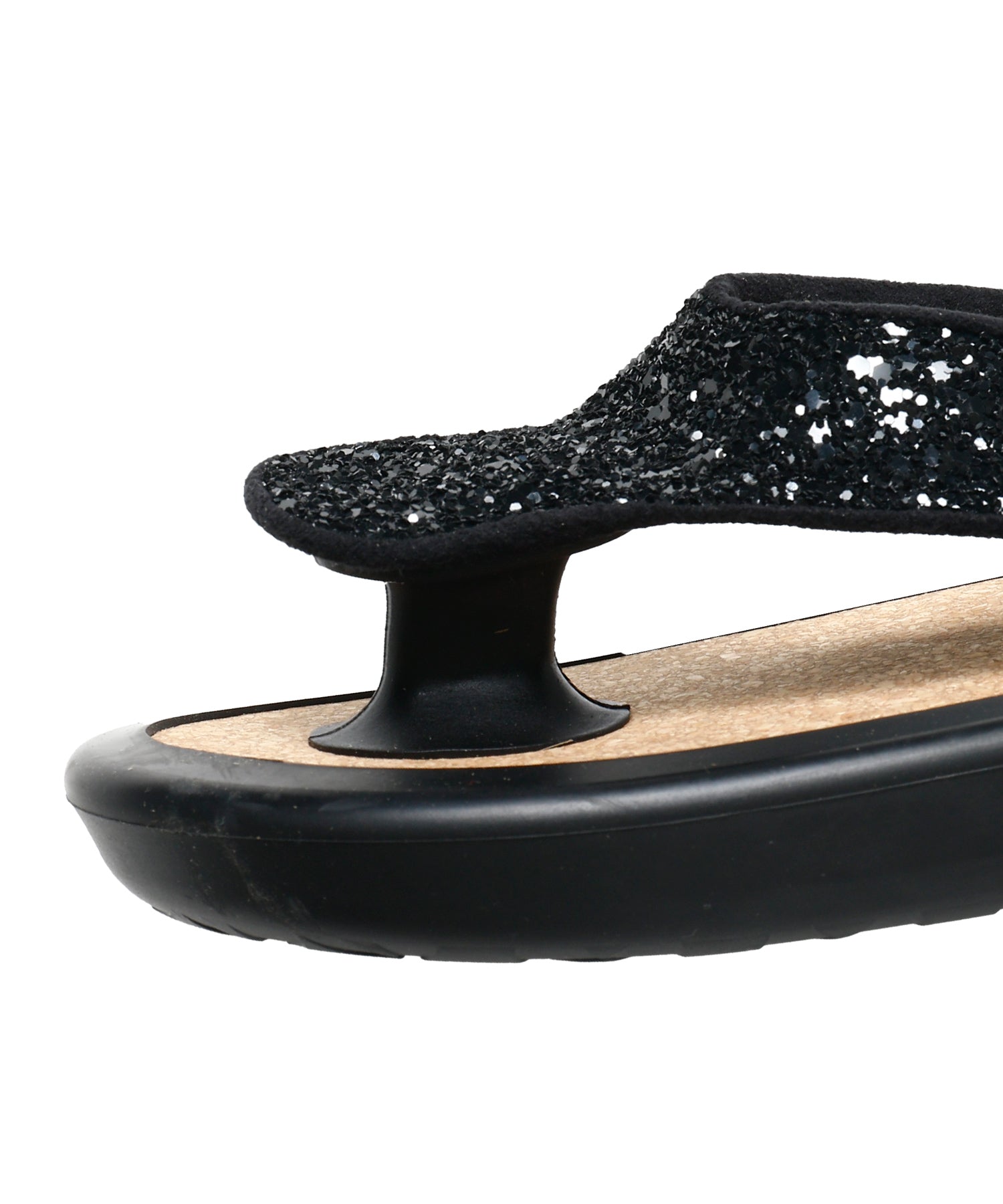 OJOJO 01 / GLITTER BLACK / CORK_LOGO