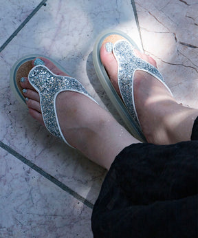 OJOJO01 / GLITTER SILVER / CLEAR / CORK_LOGO
