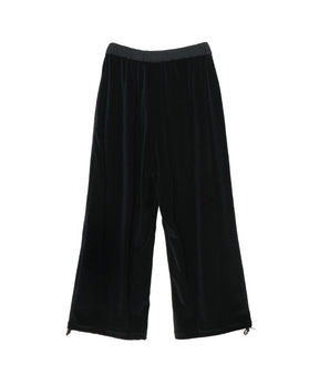WOOL VELOUR | WIDE EASY PANTS