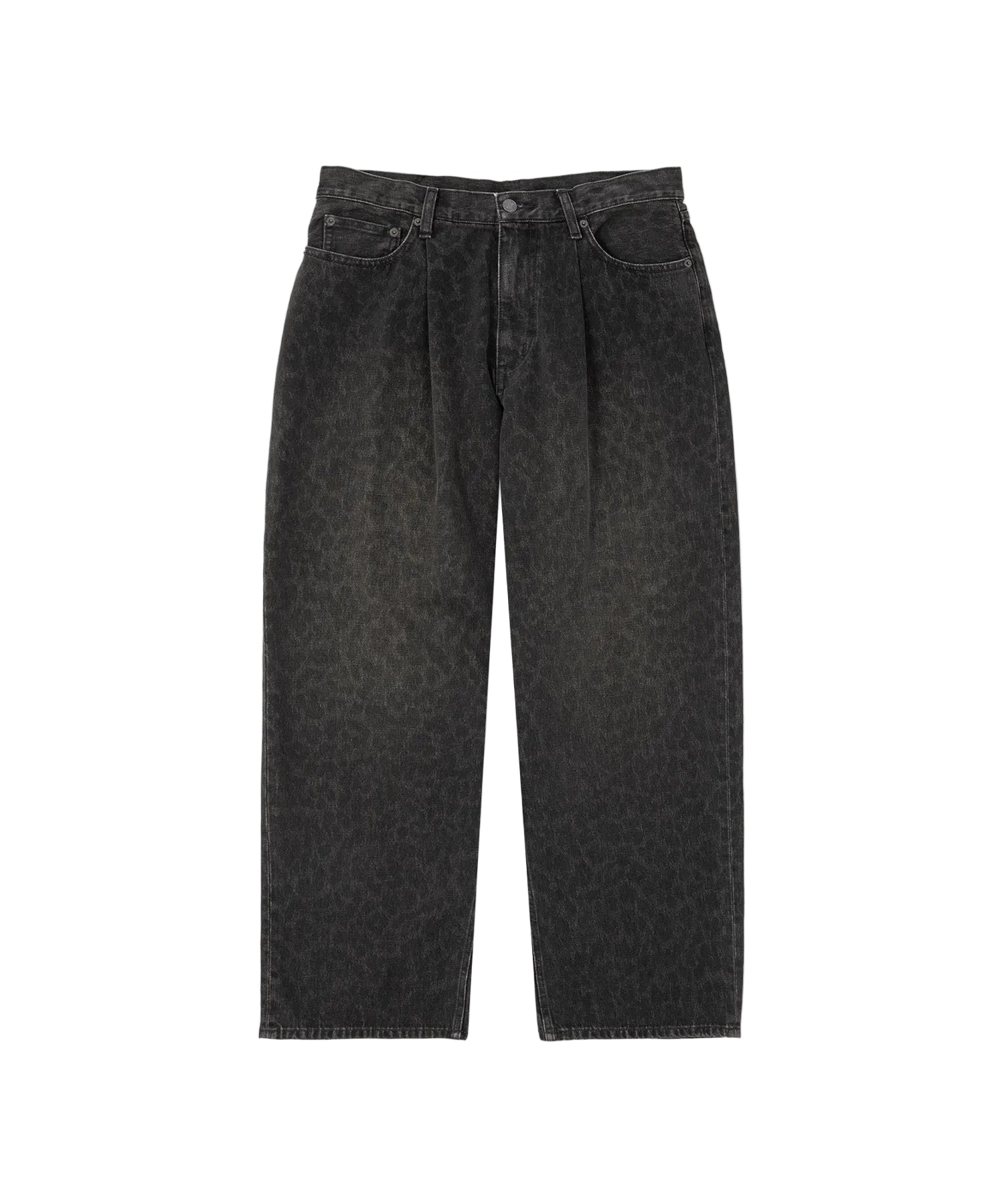 LEOPARD WIDE DENIM PANT