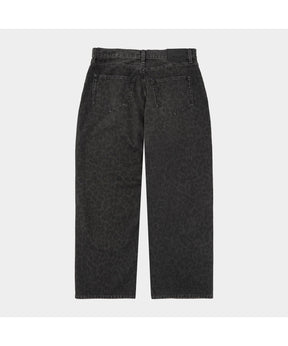 LEOPARD WIDE DENIM PANT
