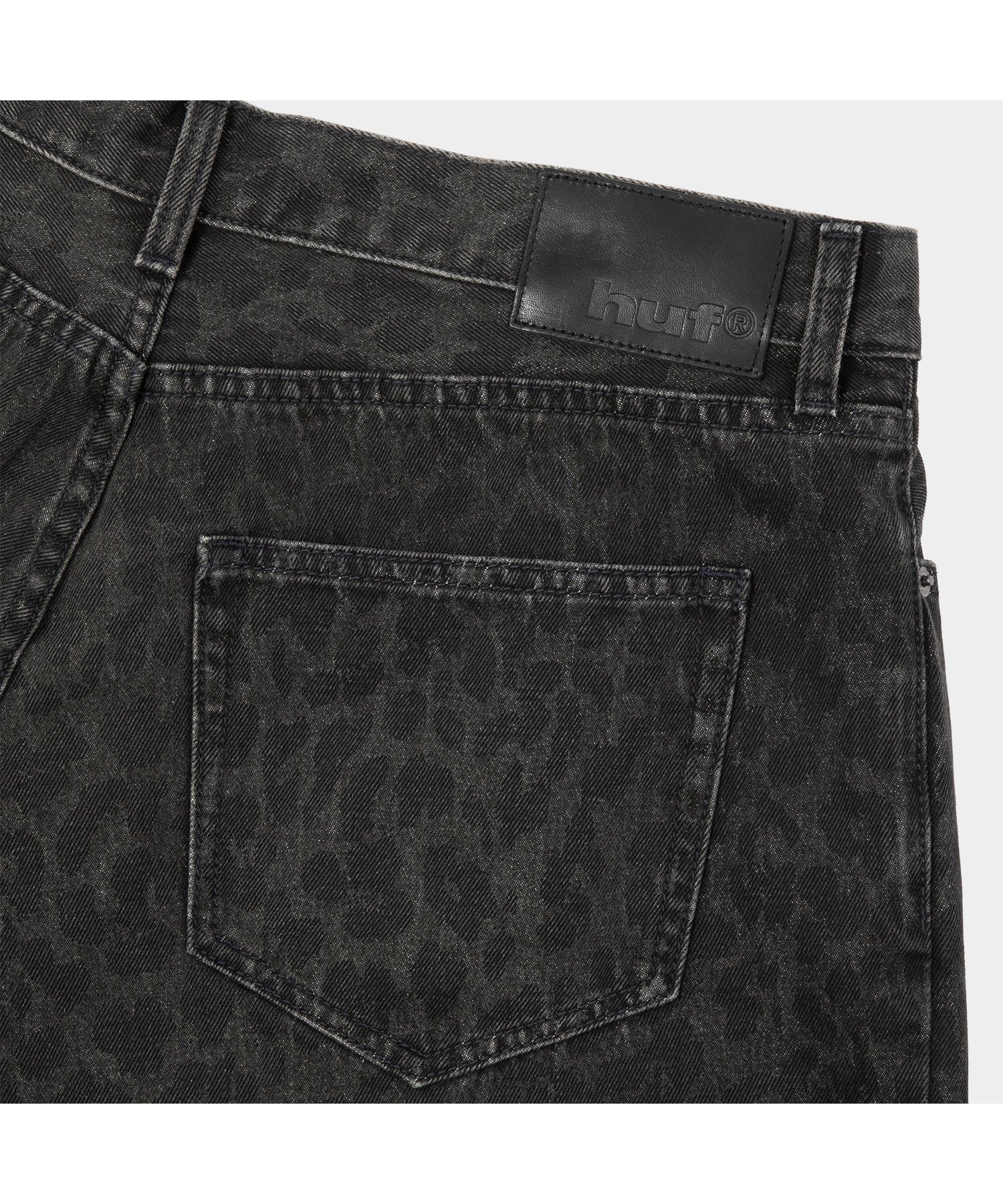 LEOPARD WIDE DENIM PANT