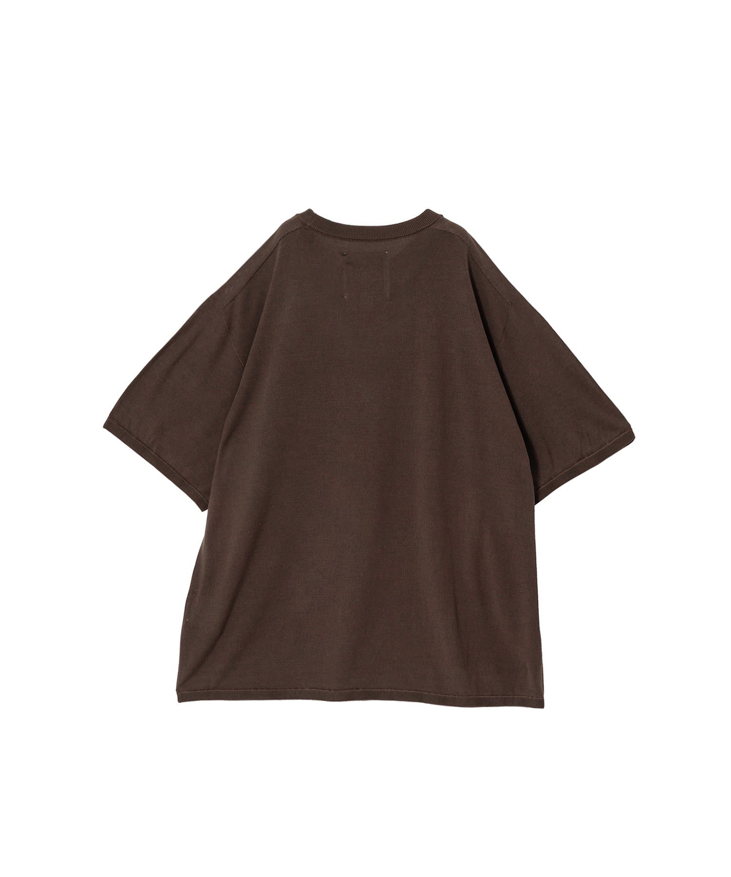 WASHABLE SILK S/S KNIT PULLOVER