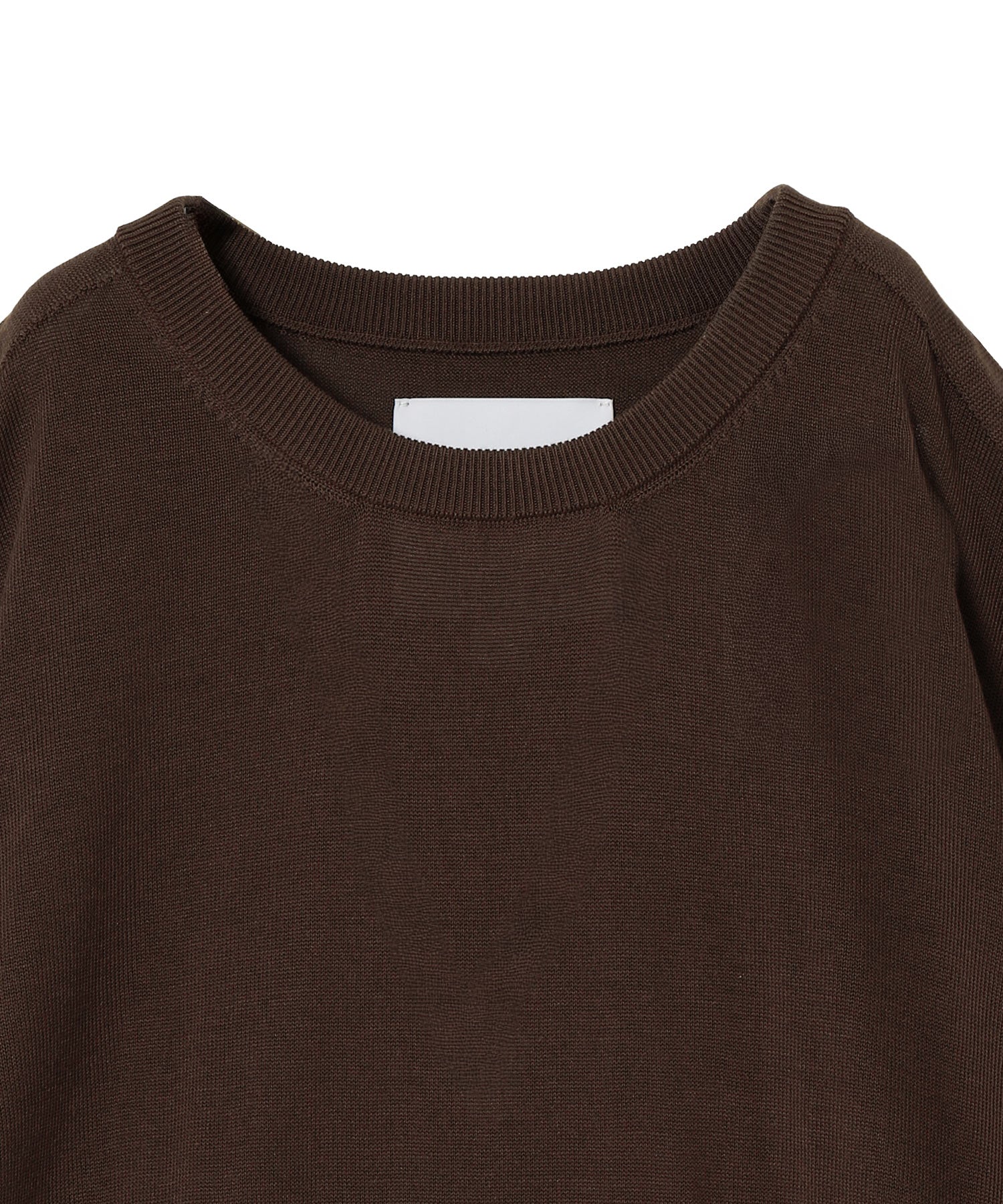 WASHABLE SILK S/S KNIT PULLOVER