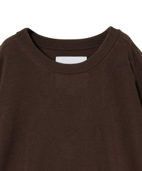 WASHABLE SILK S/S KNIT PULLOVER