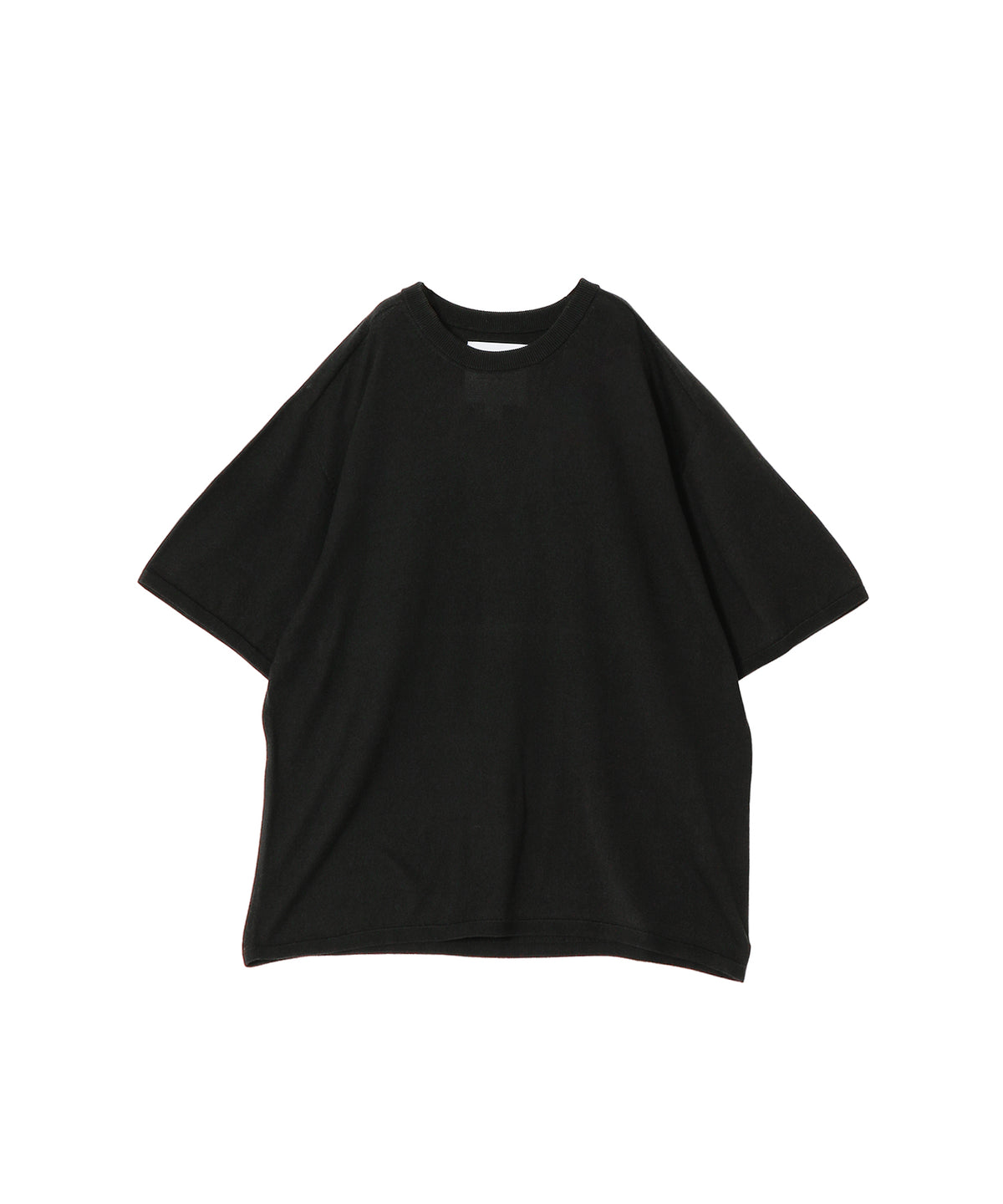WASHABLE SILK S/S KNIT PULLOVER