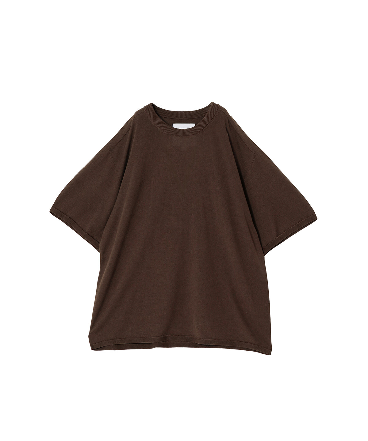 WASHABLE SILK S/S KNIT PULLOVER