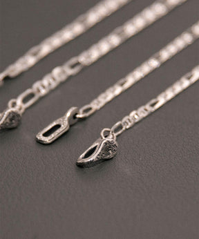 Stud Link Figaro Narrow Chain