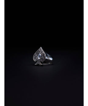 Engraved Spade Ring
